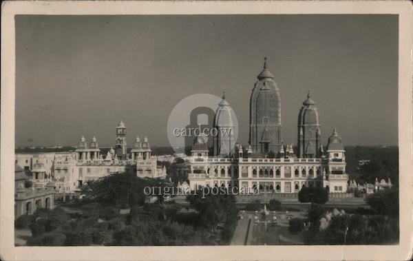 New Delhi, India Birla Temple Original Vintage Real Photo Postcard RPPC
