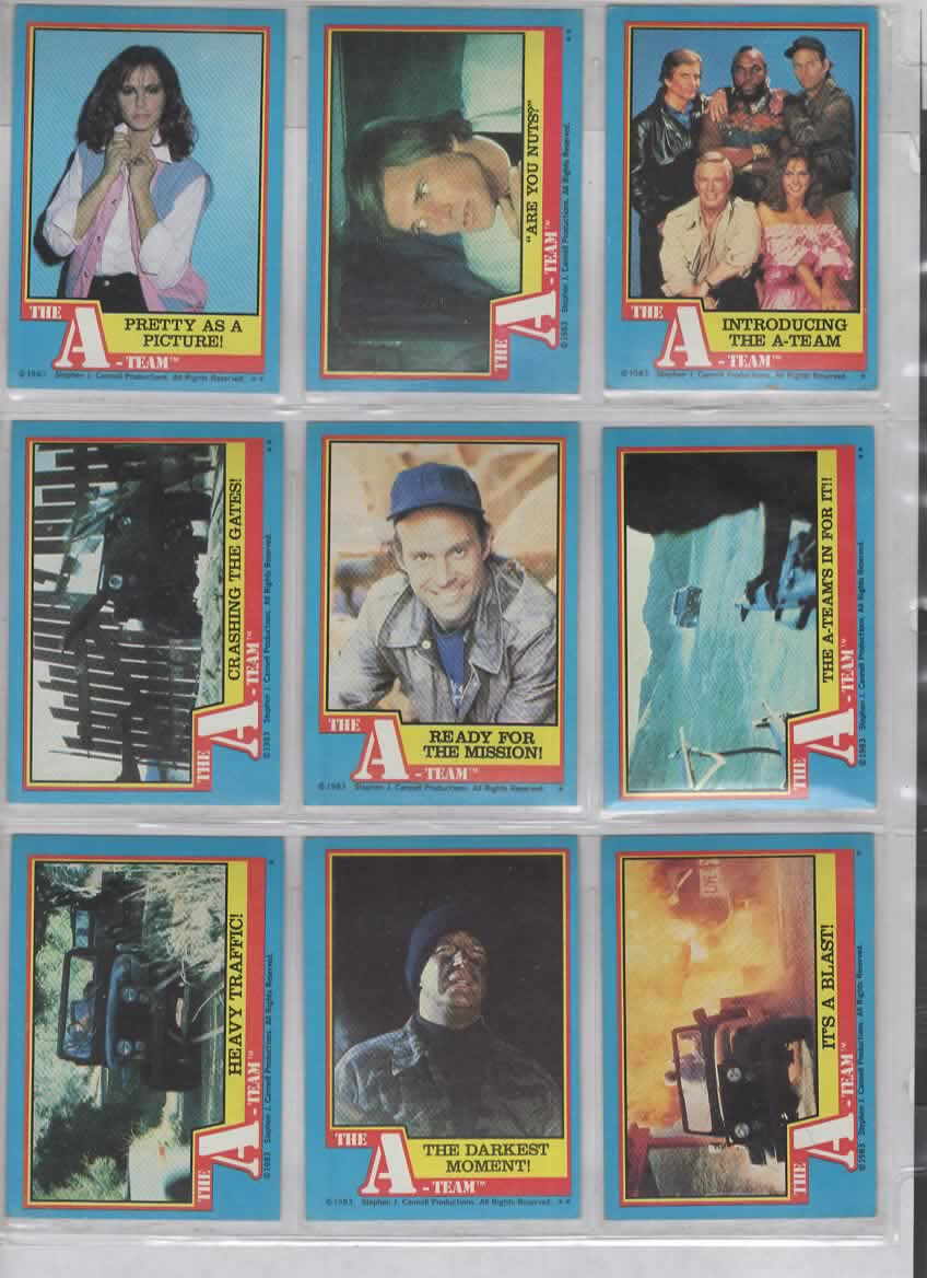8E2-1 1983 Topps The A-Team Trading Cards *PICK FROM LIST*