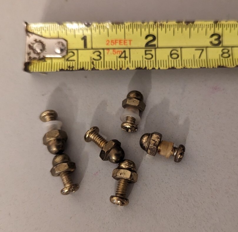 OK Lighting OEM Replacement Nuts and Bolts for Lamp Glass & Shade – Lot of 6