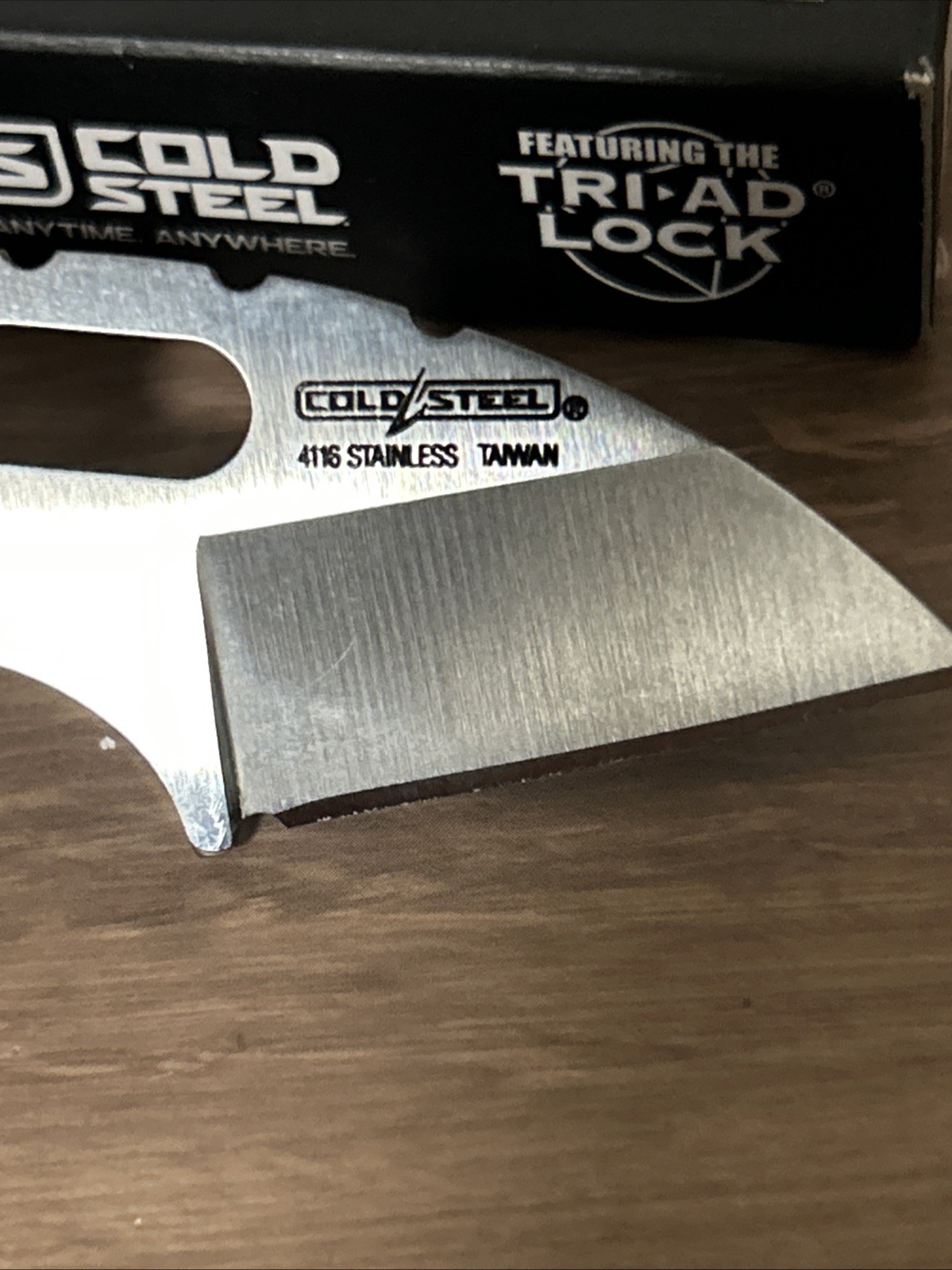Cold Steel Mini Tuff Lite Folding Knife 2″ 4034 Steel Blade Red Griv-Ex Handle