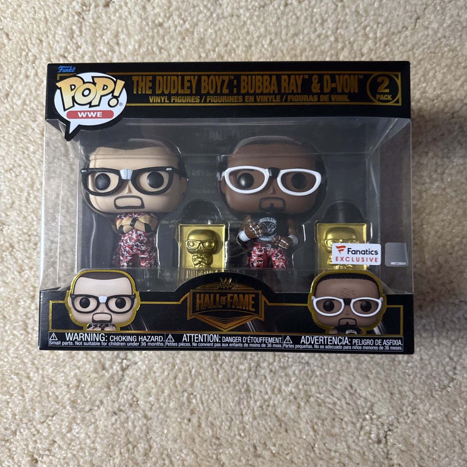 Funko WWE: Hall of Fame – Dudley Boyz Red Camo Pop! 2-Piecs RS