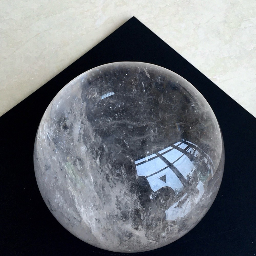 12.56LB Top Natural Clear Quartz Ball Large Crystal Sphere Reiki Healing 161mm