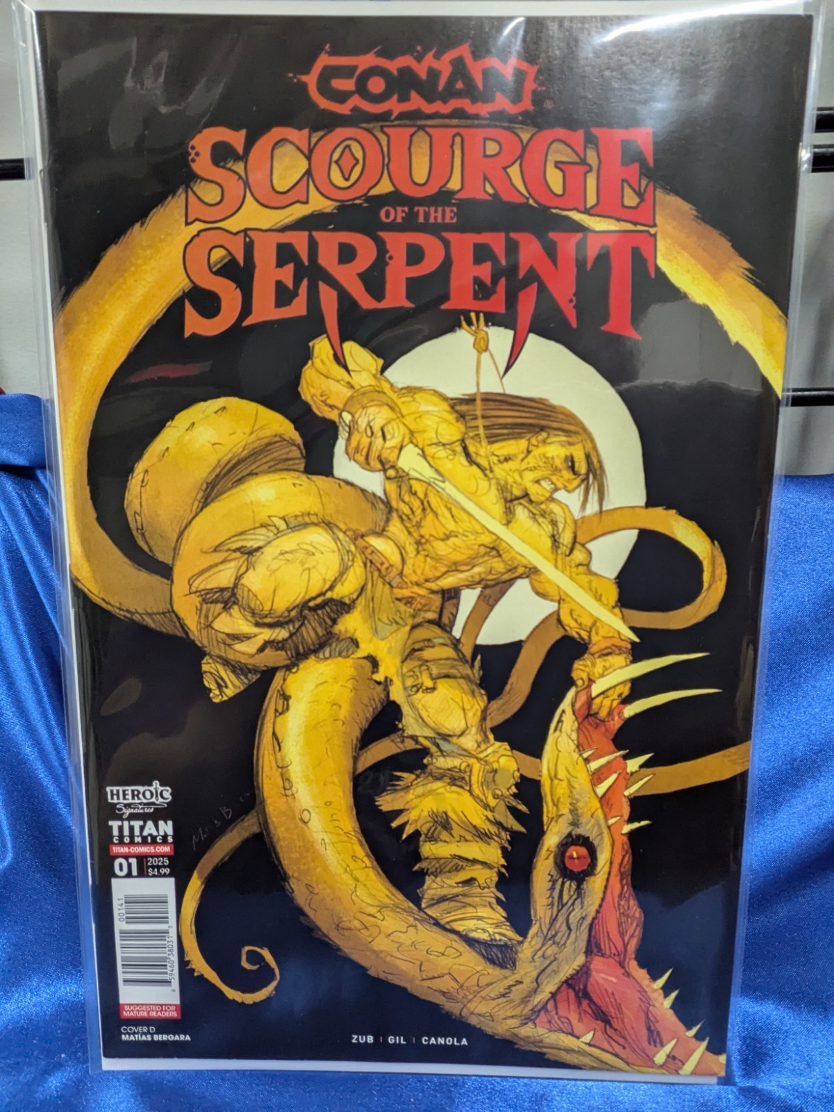 Conan The Barbarian Scourge Of The Serpent #1 Cover D Matias Bergara Variant