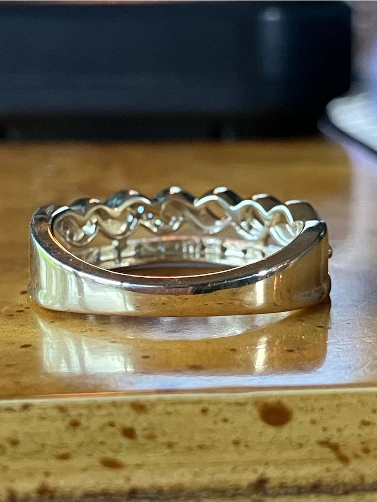 Natural White Diamond Ring Size 7