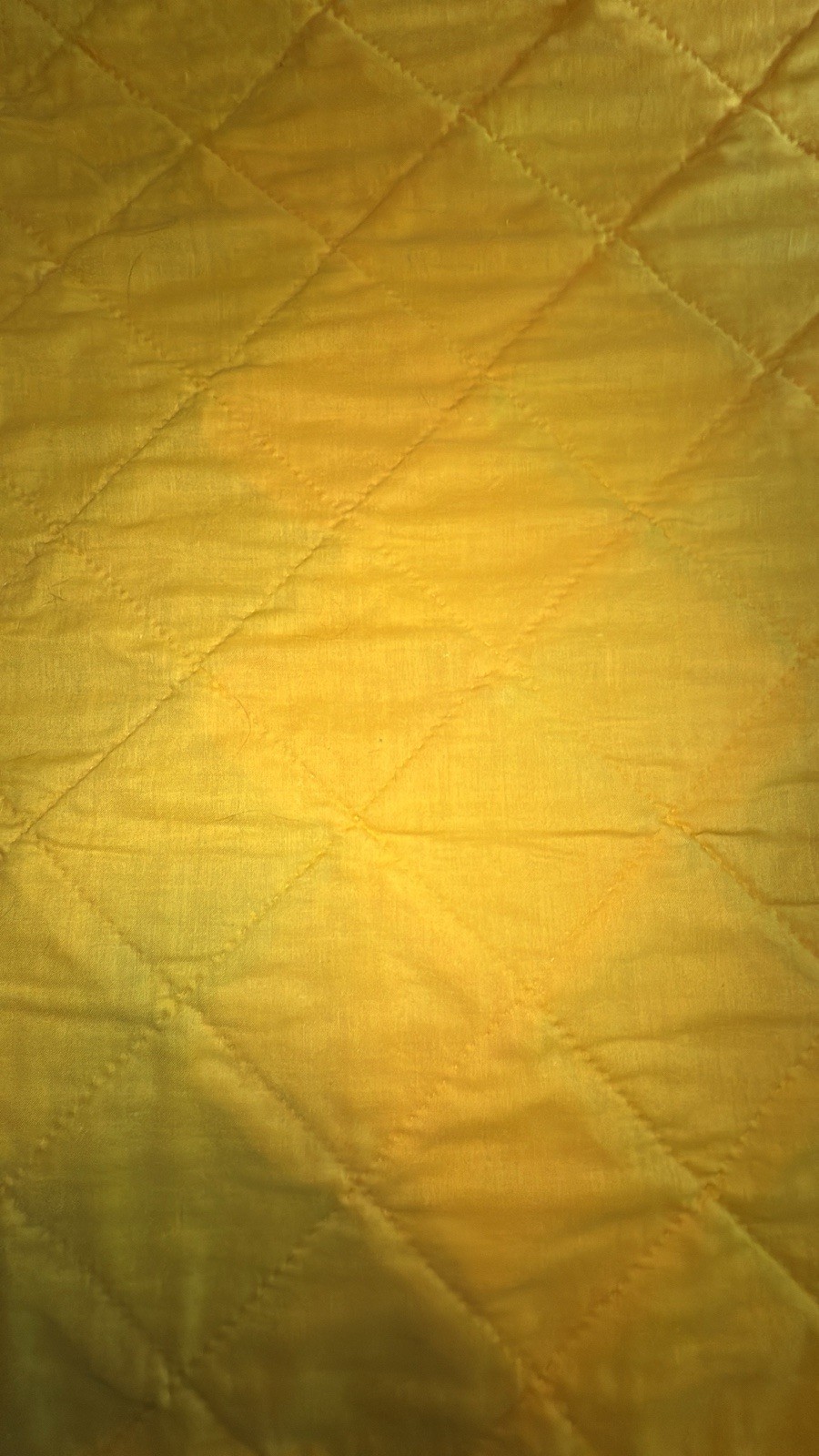 Vtg 70s Handmade Hand Stitched Funky Hippie Poly Patchwork Queen Quilt 99” x 81”
