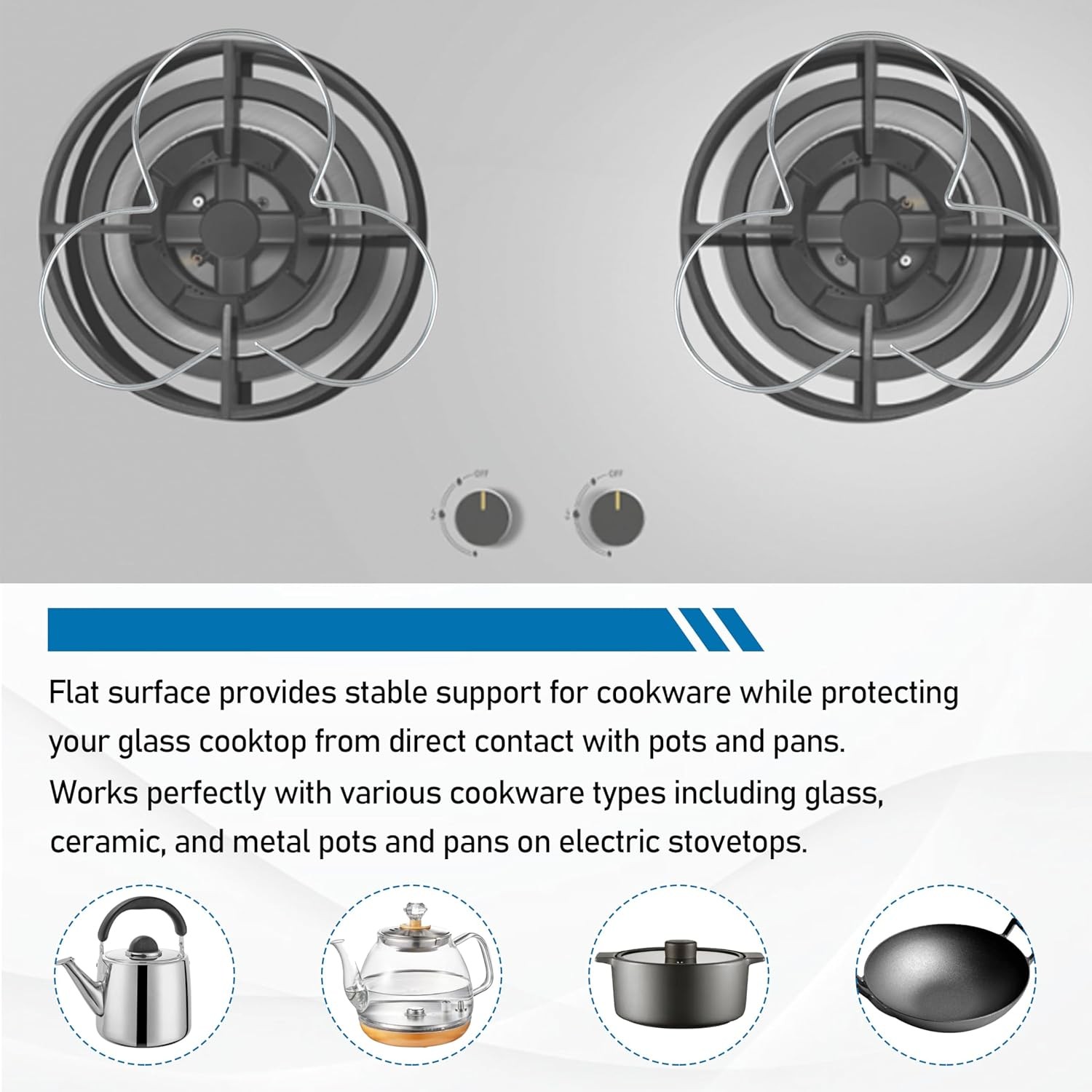 Heat Diffuser for Glass Cooktop & Electric Stove, Protect Hob with 3pcs