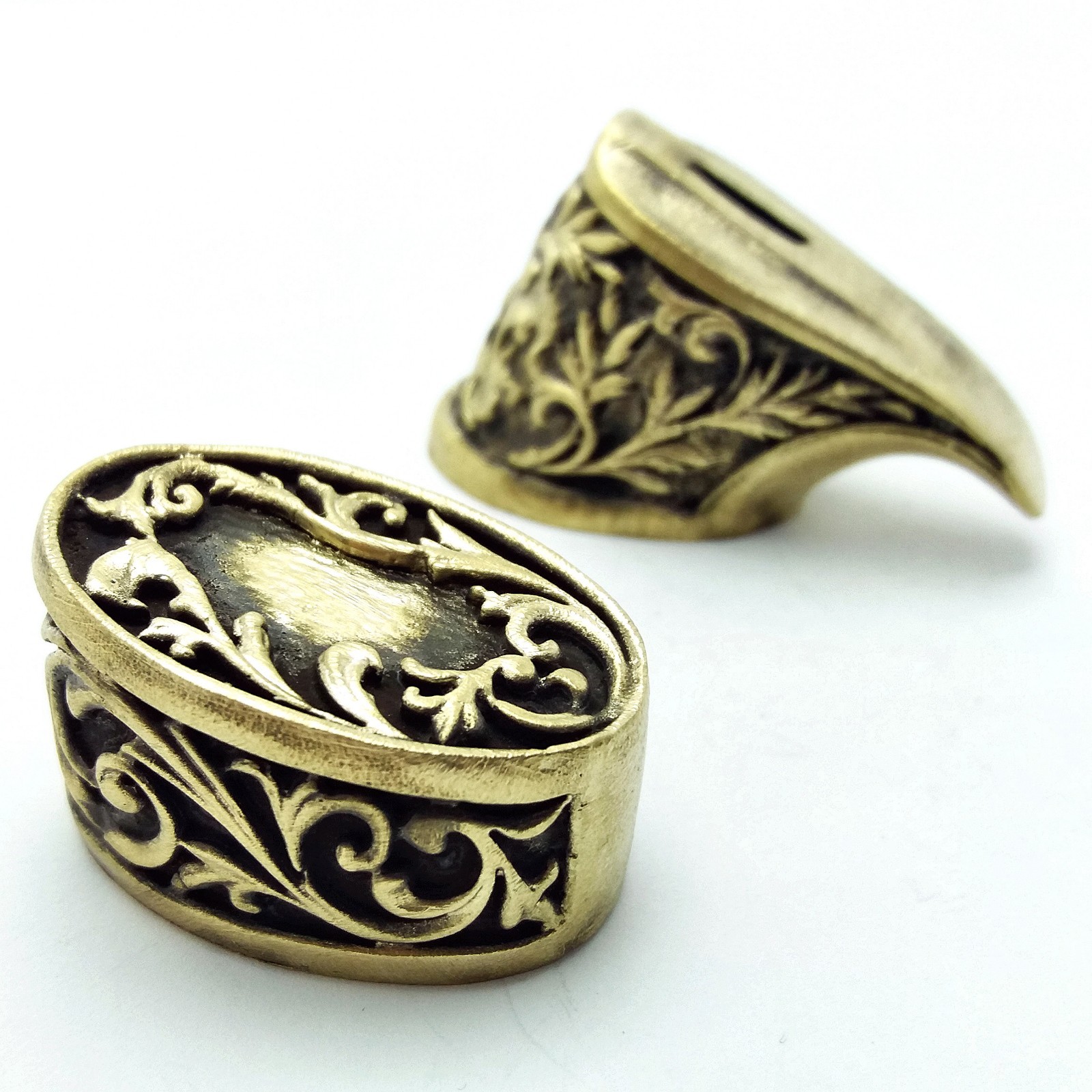 ” SET #2 ” CASTING SOLID BRONZE SET FINGER GUARD BOLSTER & POMMEL CUSTOM MAKING