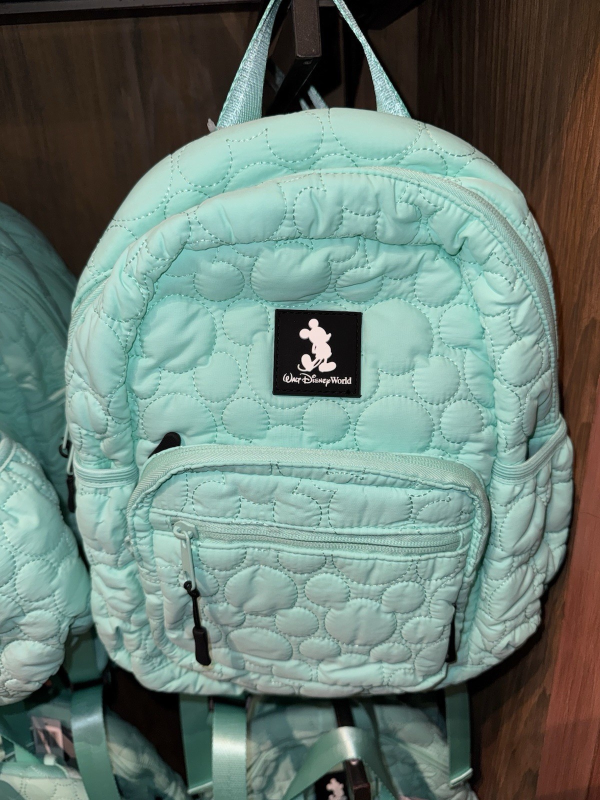 2026 Walt Disney World Teal Quilted Minnie Mouse MINI Backpack BNWT