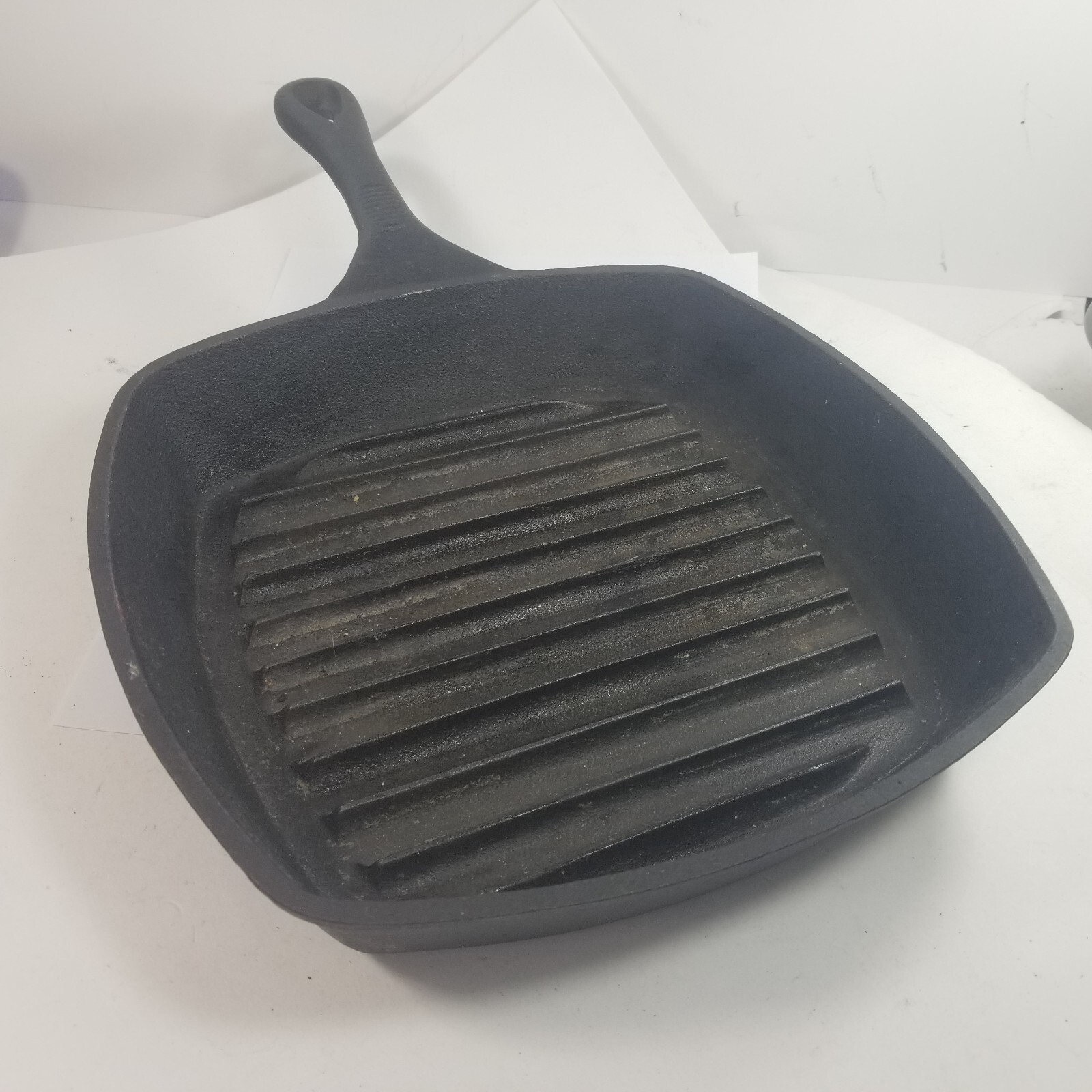 Emeril Lagasse Cast Iron 10″ Square Skillet Grill Ribbed Fry Pan