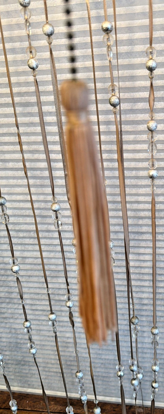 Hollywood Regency Swag Lamp Pendant, 1960, MCM Etched Rose Amber glass shade