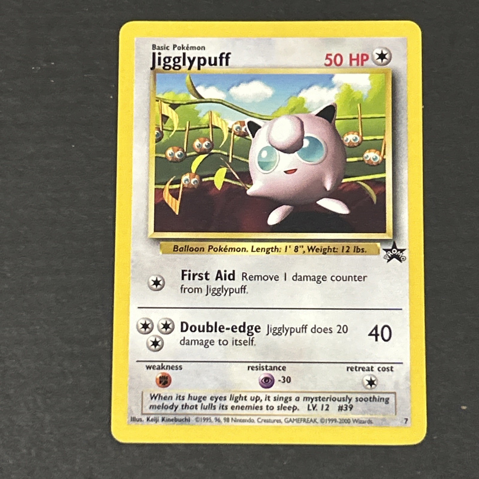 POKEMON-Jigglypuff #7 Black Star Promo NEW/NP from Fresh Promo Pack Free Ship