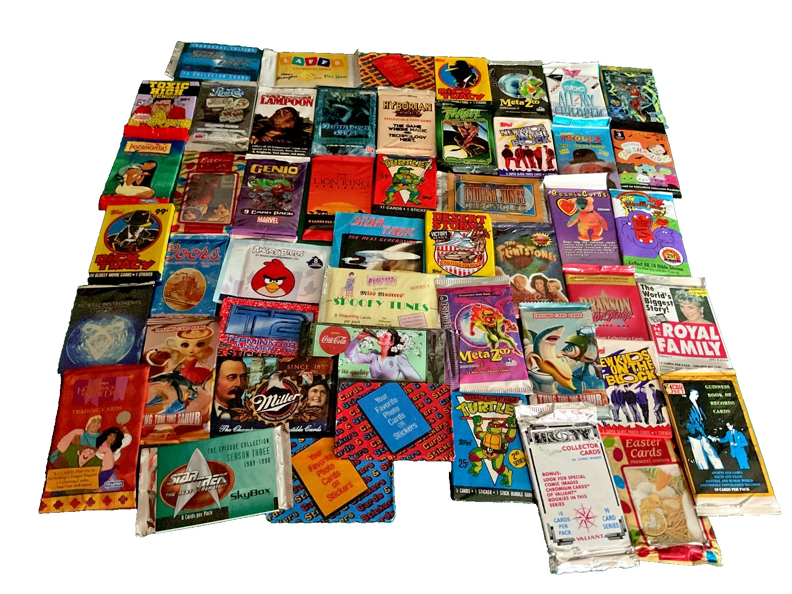 14 DIFFERENT SEALED NON SPORTS CARD PACKS 80s 90s 00’s FREE SHIPPING!