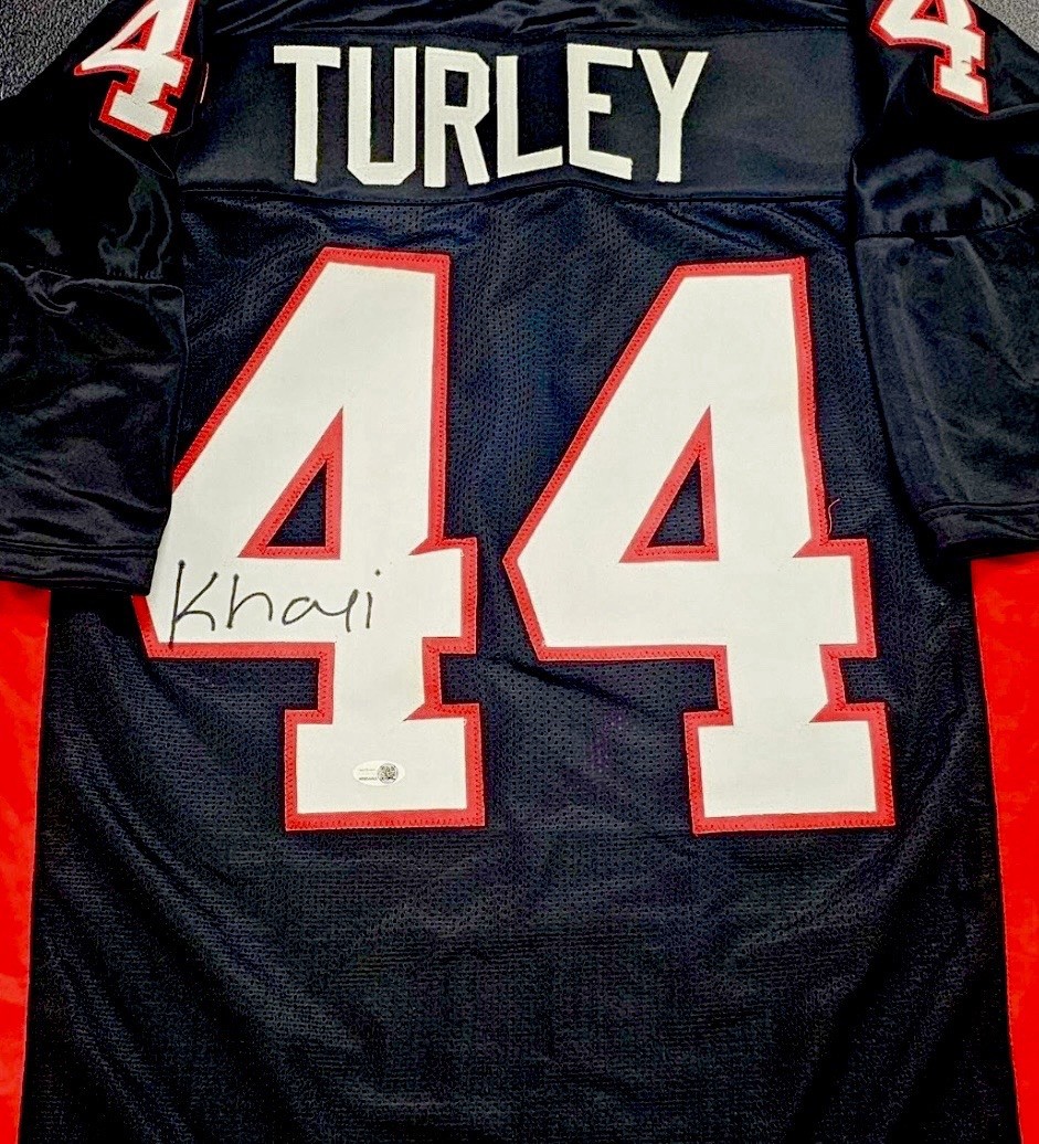 THE GREAT KHALI SIGNED LONGEST YARD JERSEY TURLEY ADAM SANDLER WWE AUTO JSA COA