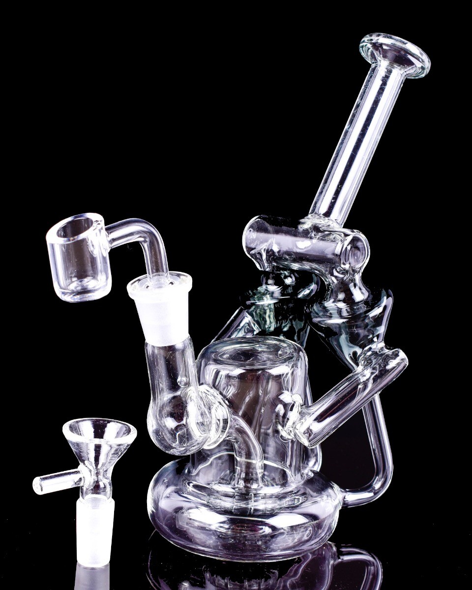 Thick Bong Glass Water Pipe Microscope Recycler Bong Vortex Bong Cool Bong *USA*