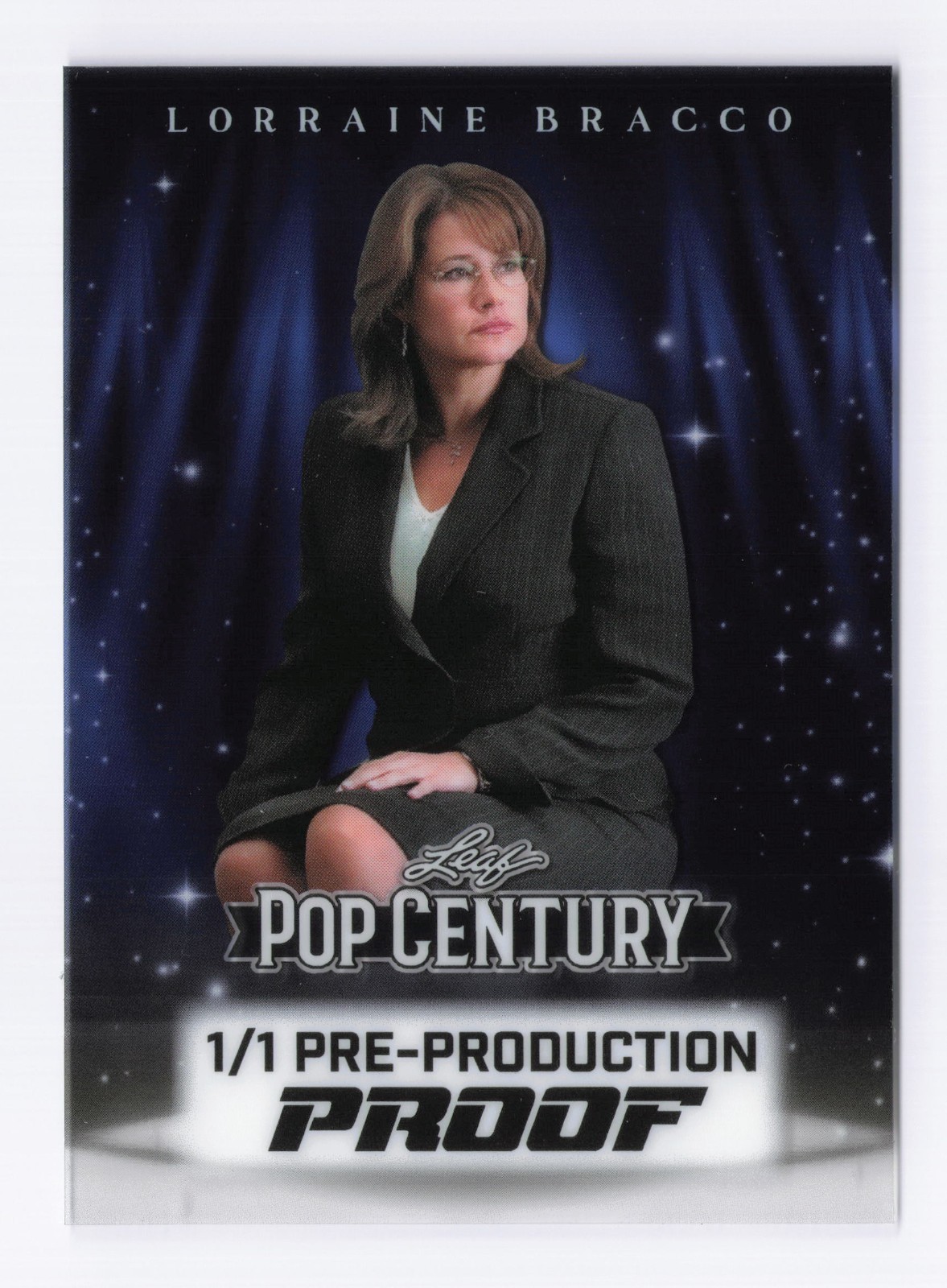 2026 Leaf Metal Pop Century Lorraine Bracco (1/1) PPP Clear Blue (Acetate)