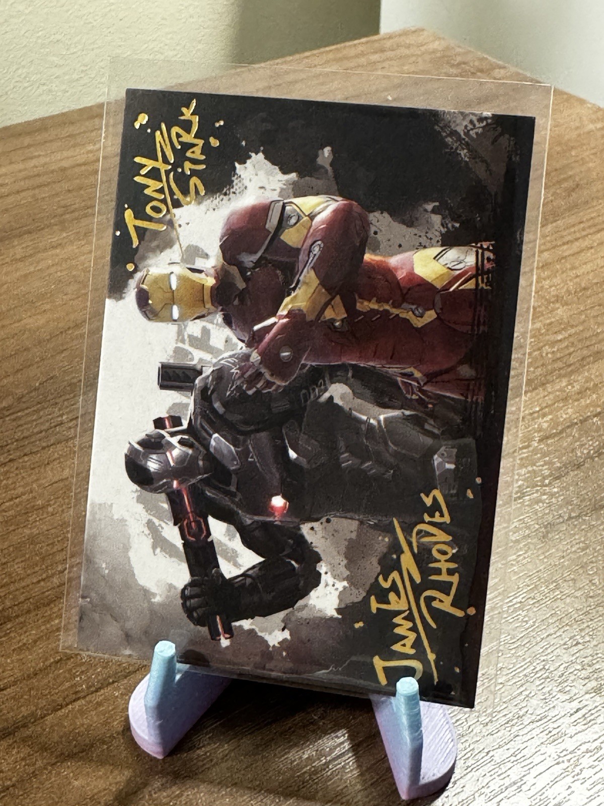 Finding Unicorn Marvel Infinity Saga Iron Man War Machine Ink Wash Art Card SM-9