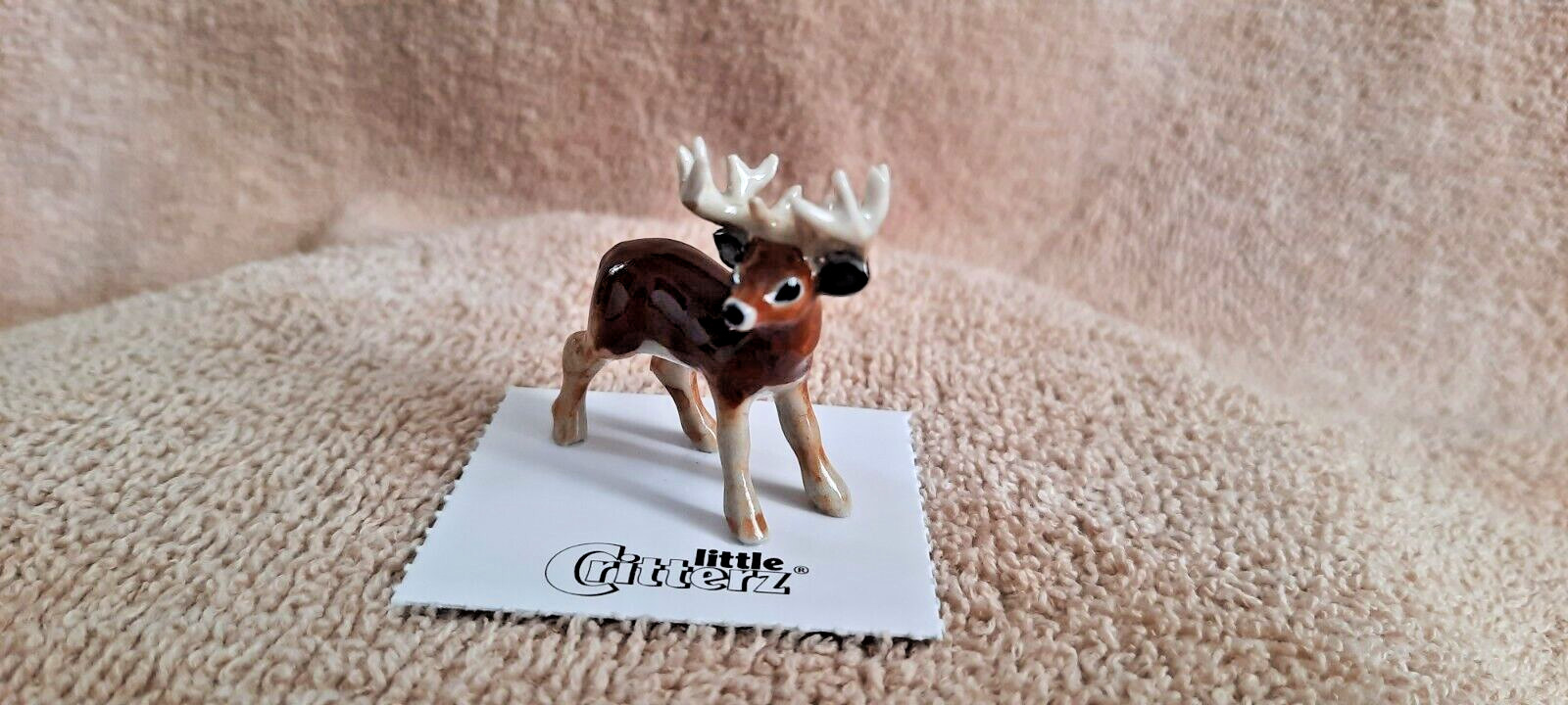 LITTLE CRITTERZ Deer “Buck” Miniature Figurine New FREE SHIPPING LC968