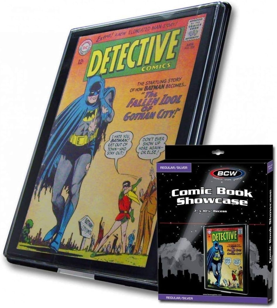 Modern 1 Pack Comic Book Frame – Rectangular Wall Mount Display for Collectors
