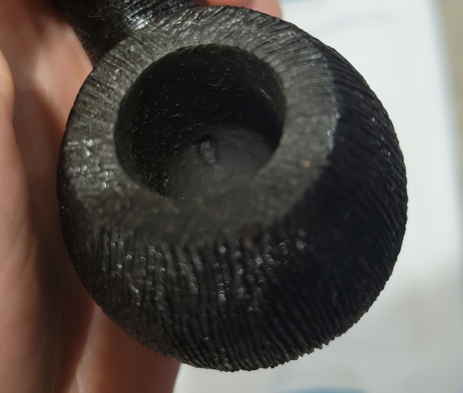 Moonshine Wire Rusticated w/ Amber Stem Cannonball Briarworks Tobacco Pipe