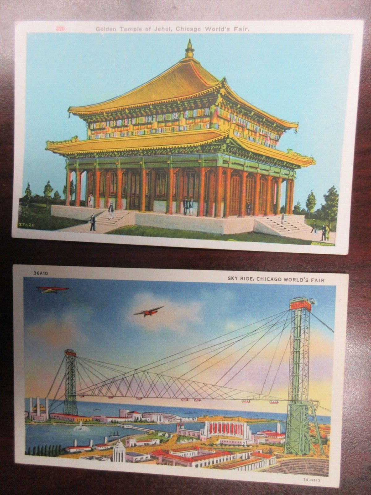 1933-34 Chicago World’s Fair Post Cards (2) – RB2663