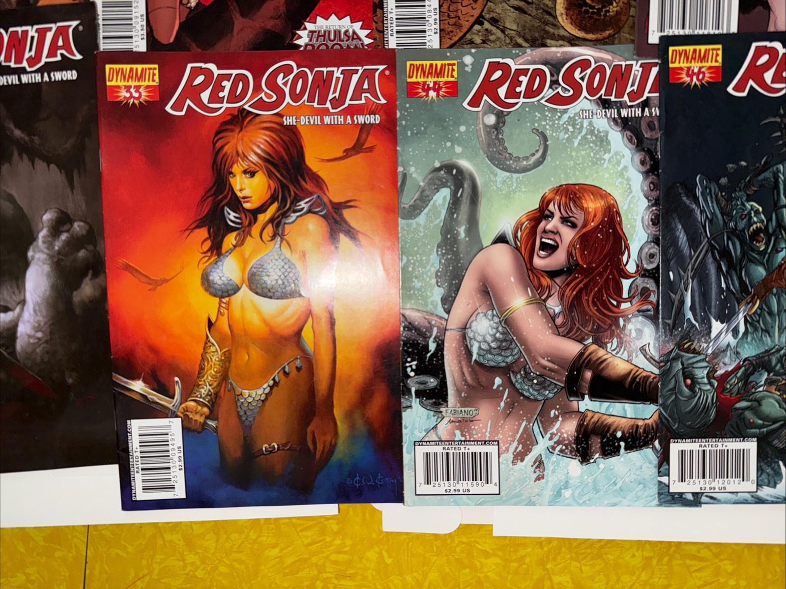 Red Sonja She-Devil With A Sword #25 Art Adams & Unbreakable #3 Parrillo