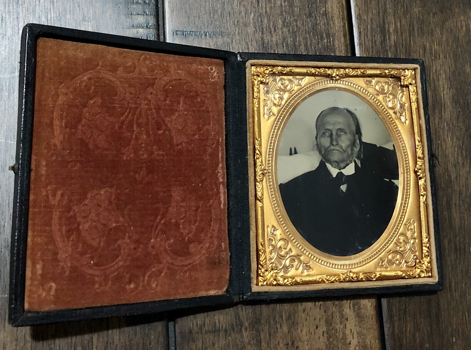 6 Foot 6 Inches Tall! 1860s Ambrotype ID’d Man Pre / Post Mortem Photo Int