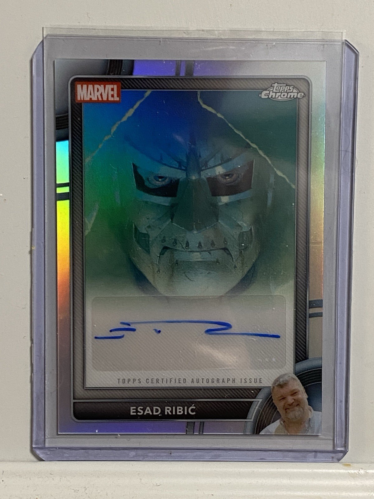 2026 Topps Chrome Marvel Esad Ribic Auto Autograph #AA-ER Refractor Dr. Doom