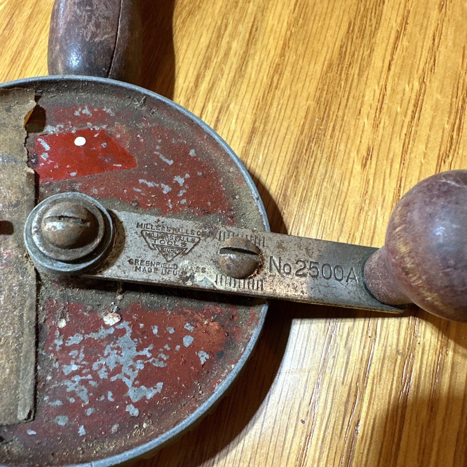 Vintage Miller-Falls No 2500C Hand Crank Drill Egg beater Style Uncleaned