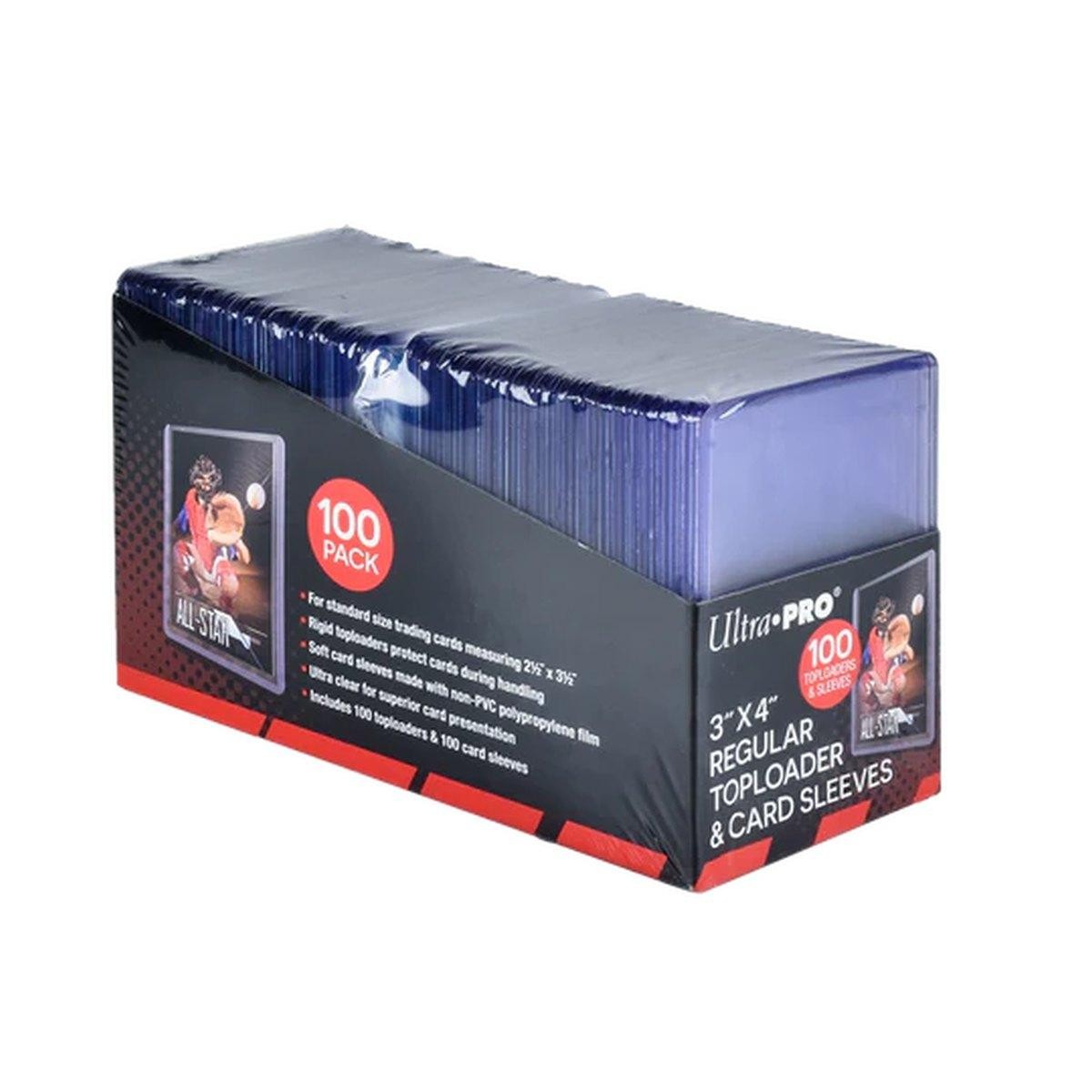 Ultra Pro / Card 3” x 4” Regular Toploader & Card Sleeves (100-Piece)