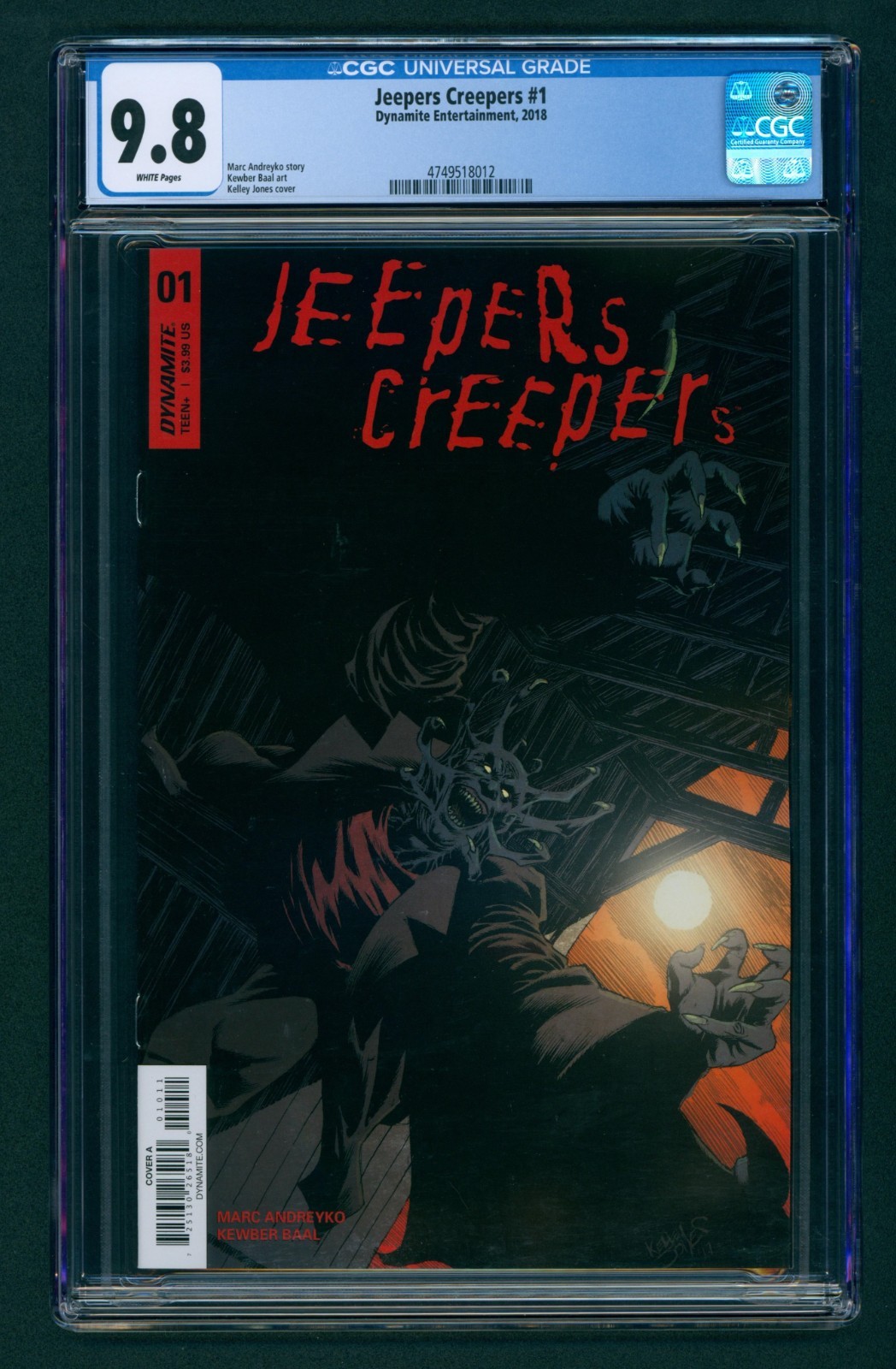 RARE! Jeepers Creepers #1 (2018) CGC 9.8 White! Only 6 9.8s on census! Cover A