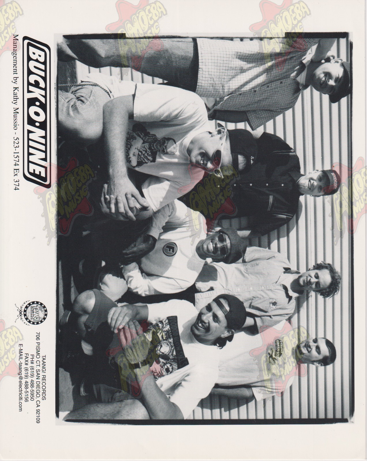 Buck-O-Nine B/W Press Photo – (Glossy, Taang!, 1995)