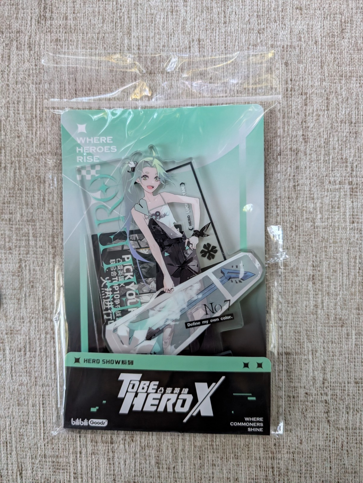 Official TBHX To Be Hero X Hero Show Acrylic Stand – Lucky Cyan