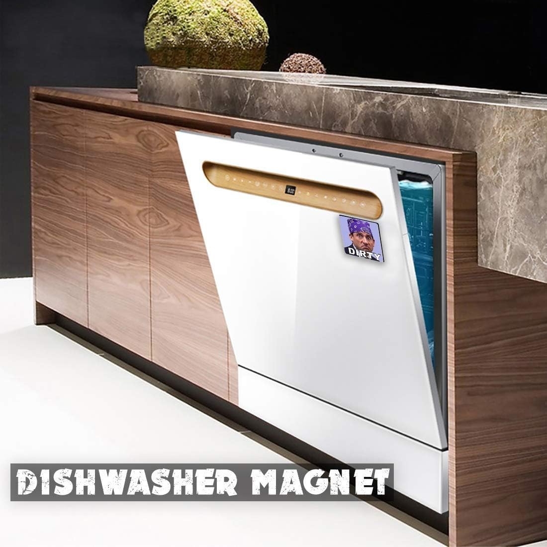 Universal Clean Dirty Dishwasher Magnet – 4x4in Dual-Sided Design for Kitchens