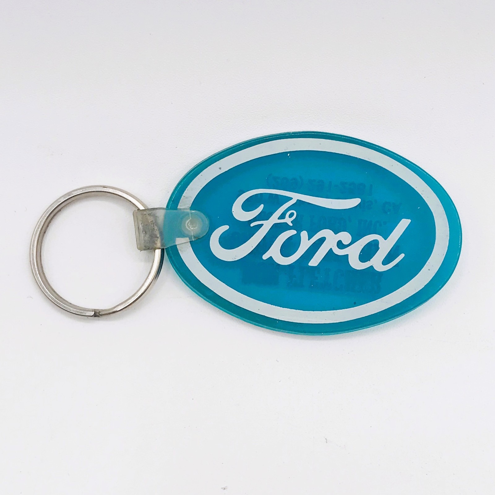 3 FORD Blue Rubber Key Chains DECKER FORD Clovis CA Advertisement FREE SHIPPING!