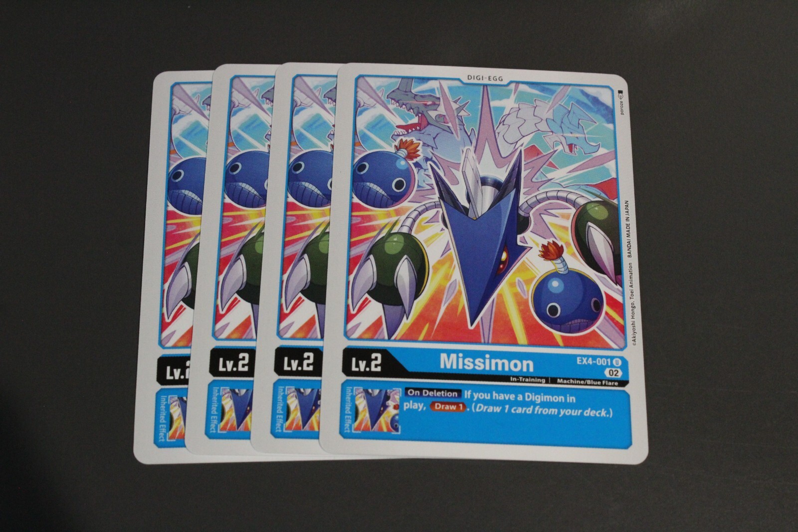 Digimon TCG (2020) – EX4-001 – 4x Missimon – Blue – Uncommon