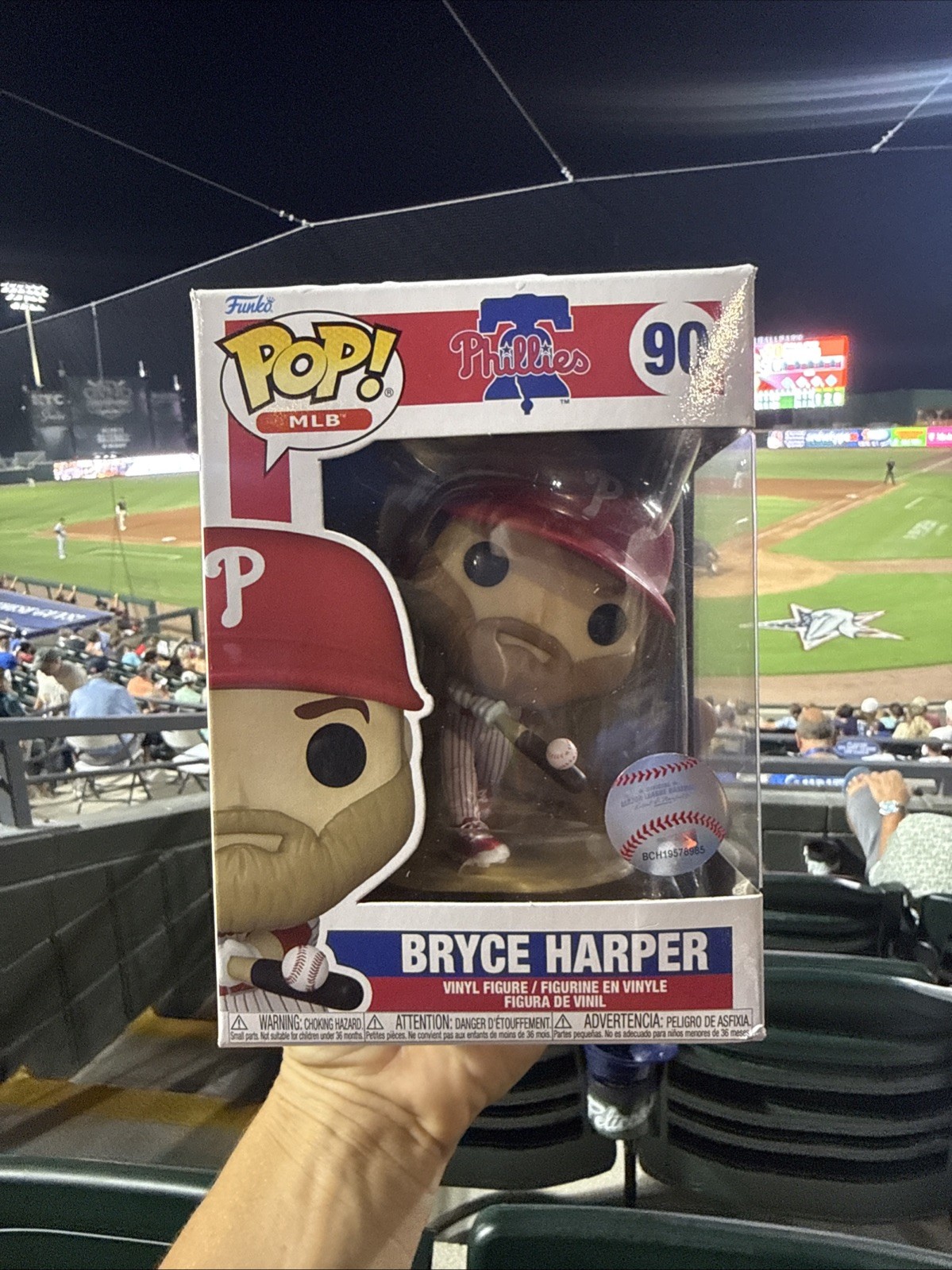 Funko Pop! Vinyl: Bryce Harper MLB Baseball Figure #90 New