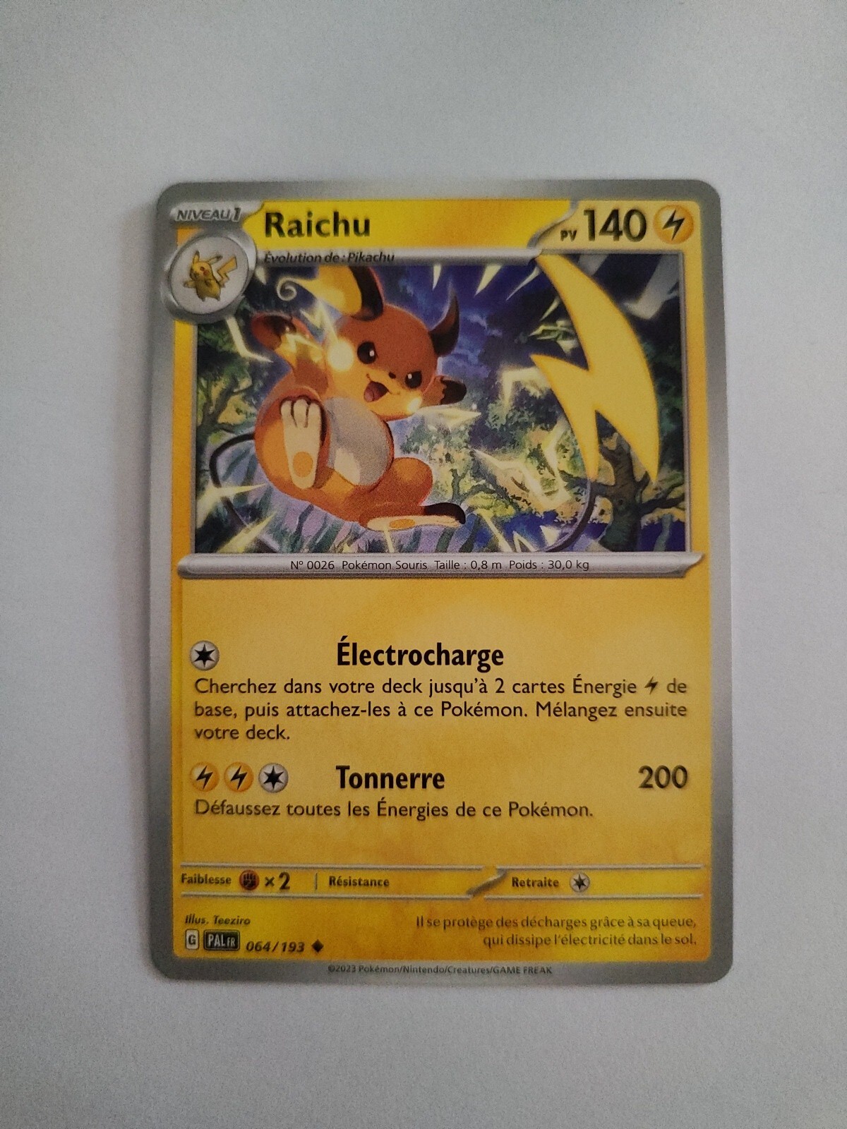 Pokemon Card – Raichu 064/193 – Evolutions In Paldea EV2
