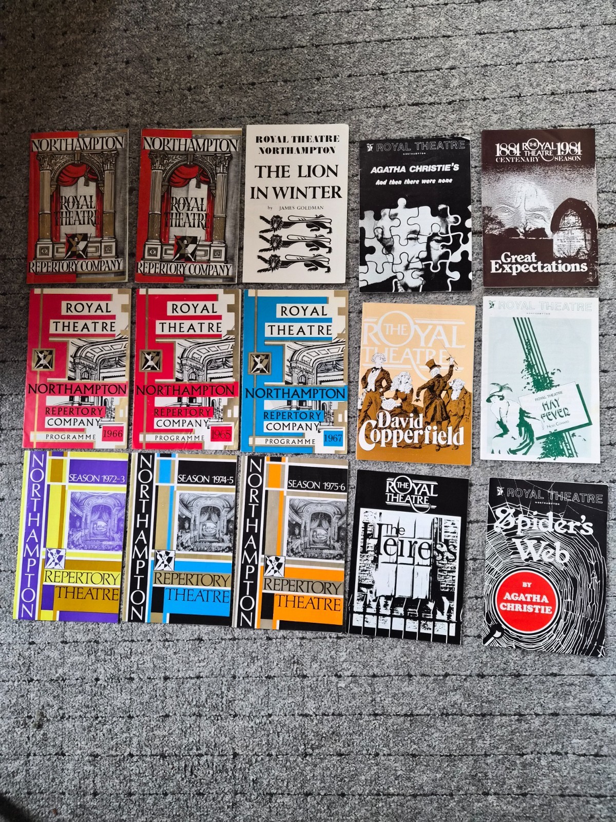15 Northampton Repertory 1960’s/70s Old Time Music Hall Royal Theatre Programmes