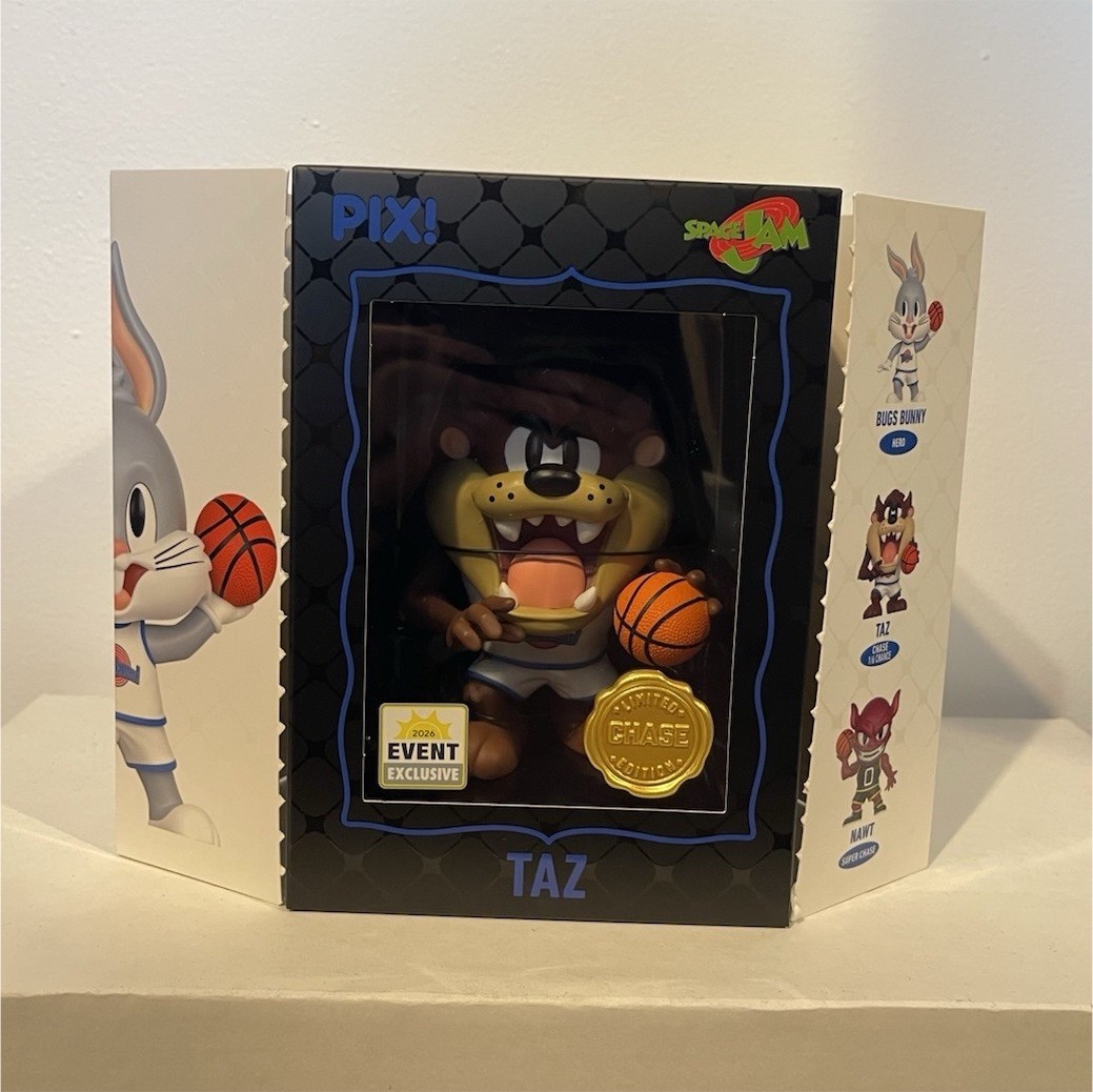 Thrilljoy Pix! Space Jam Taz Figure w/ Chase, Event Exclusive Collectible