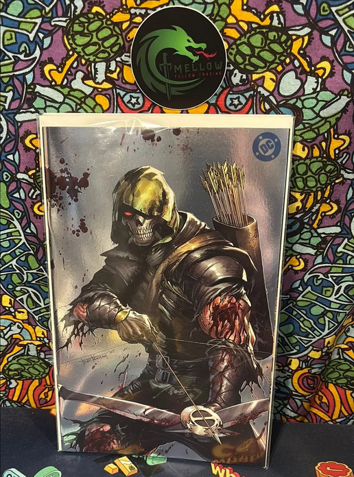 ABSOLUTE GREEN ARROW #1 Tyler Kirkham Battle Damage Exclusive Variant SPOT FOIL