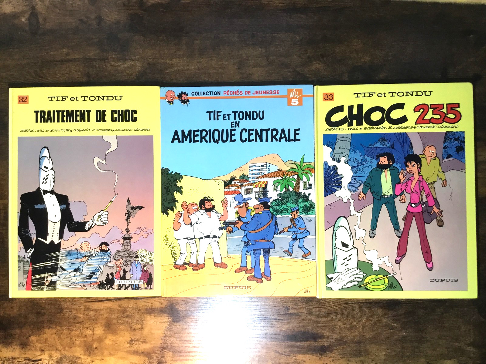 Tif et Tandu, Les Aventures 3-Book lot french hardcover comics Very Good Cond.
