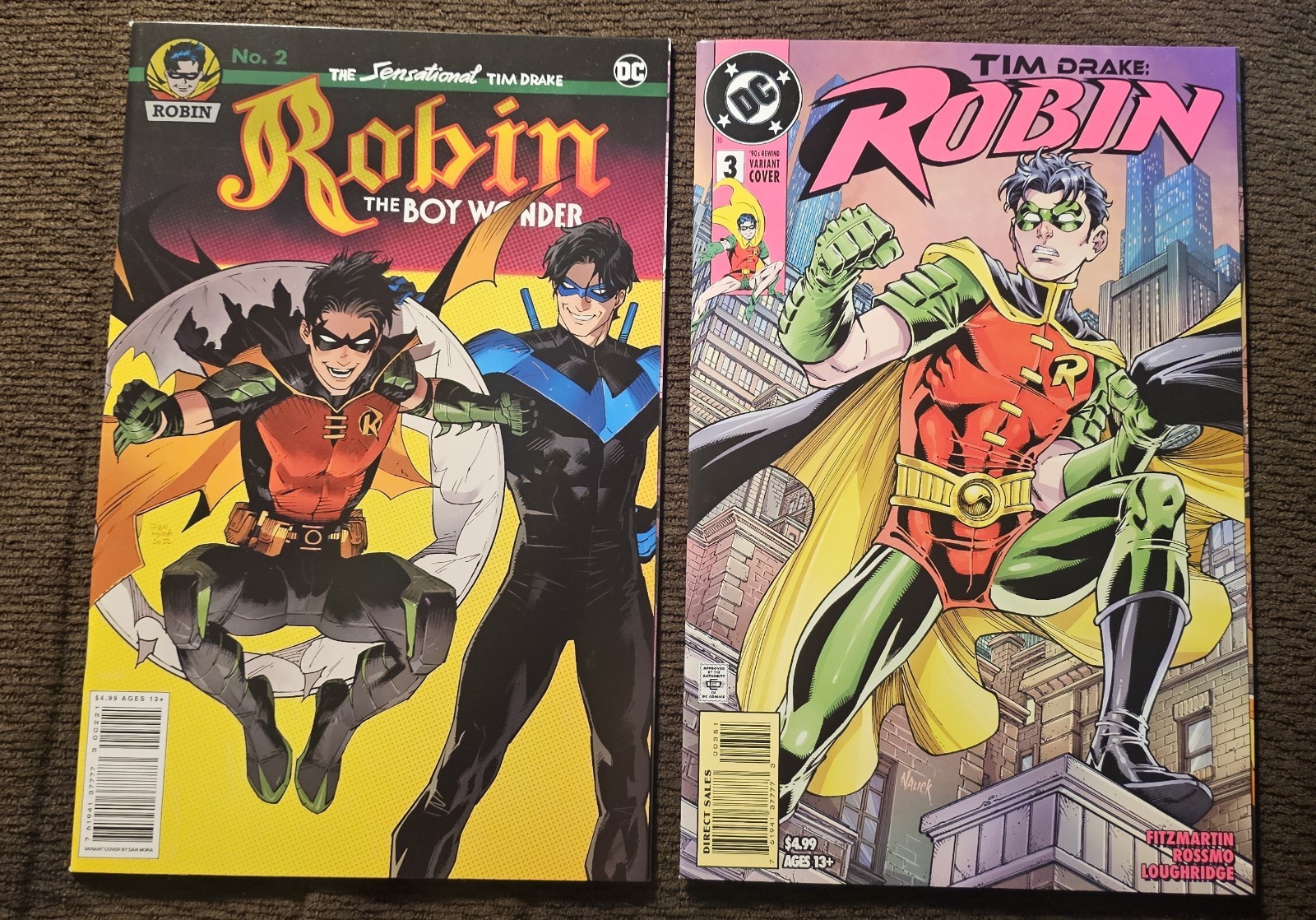 DC comics Tim Drake: Robin #2 & #3 – Dan Mora Todd Nauck Variant Cover B lot