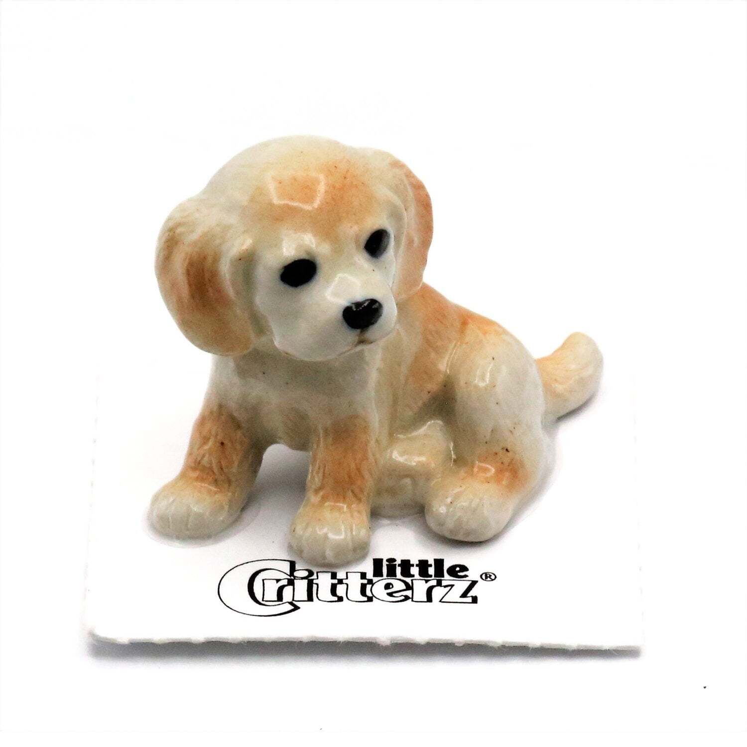 Little Critterz Cocker Spaniel Puppy “Feller” – miniature porcelain figurine