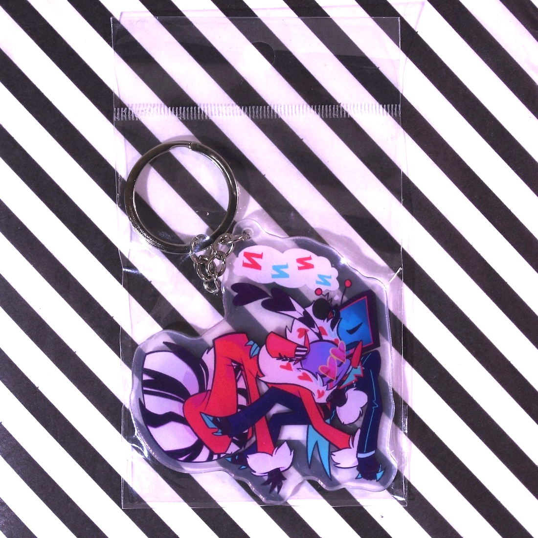 AFTER THE BATTLE Keychain – Hazbin Hotel OFFICIAL A24 Vivziepop 2025