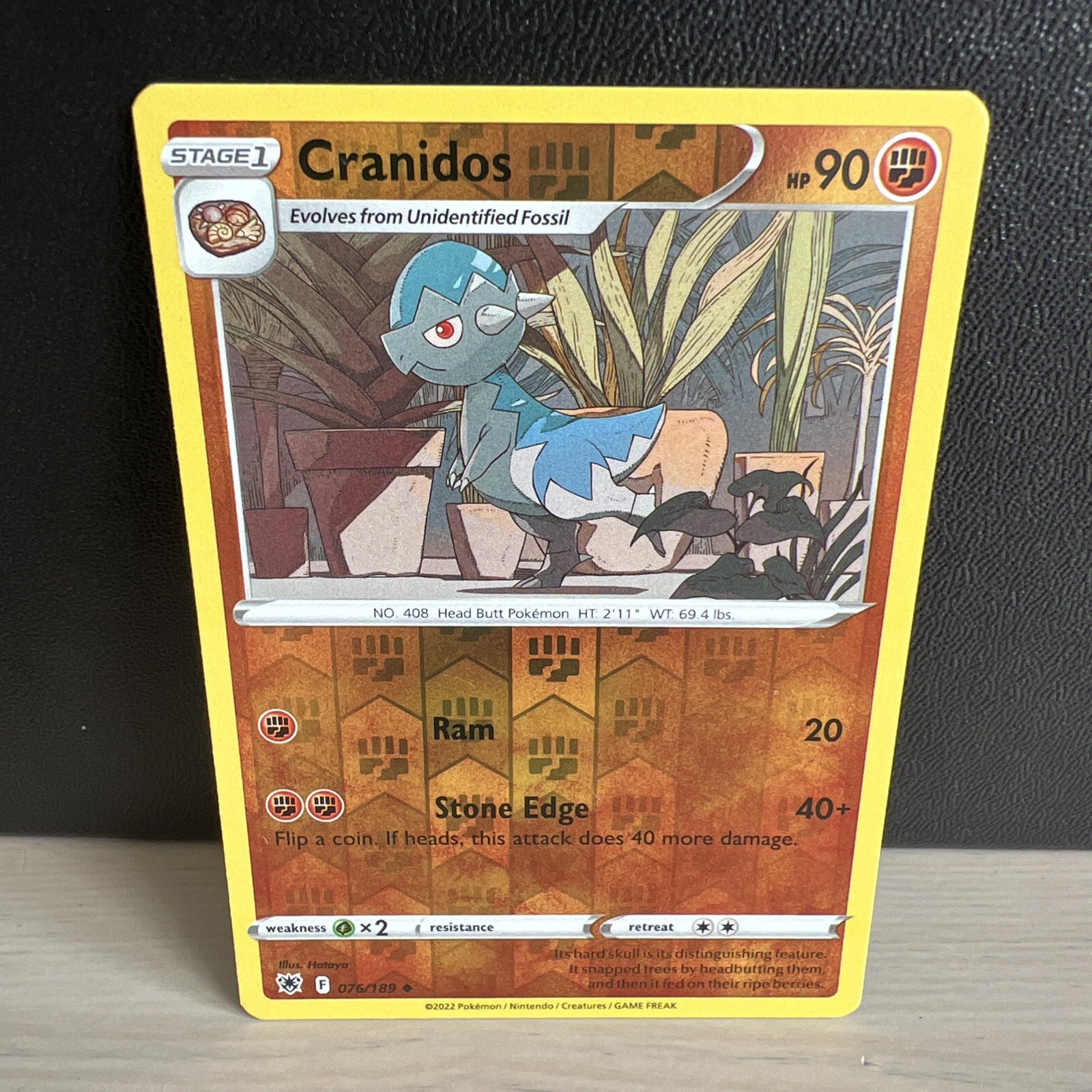 Cranidos – 076/189 – Reverse Holo – Astral Radiance – Pokémon TCG