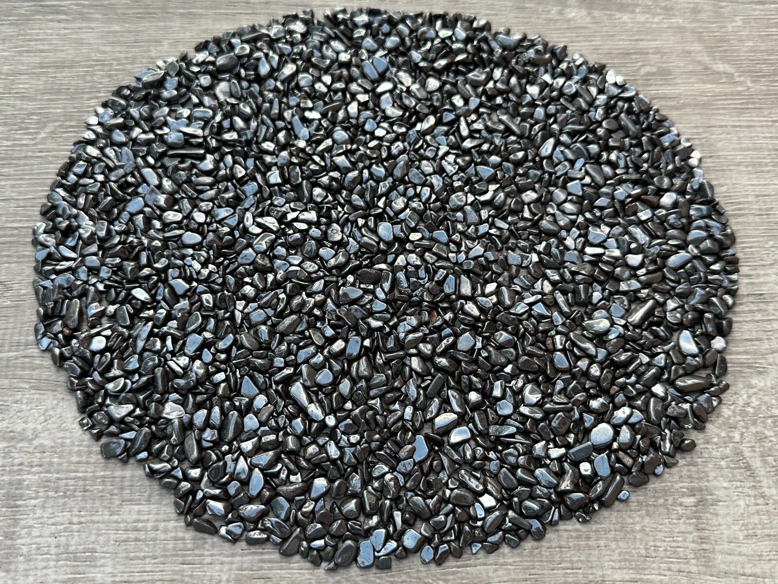 Grade A++ Hematite Semi Tumbled Gemstone Mini Chips 3 – 7 mm,Wholesale Bulk Lot