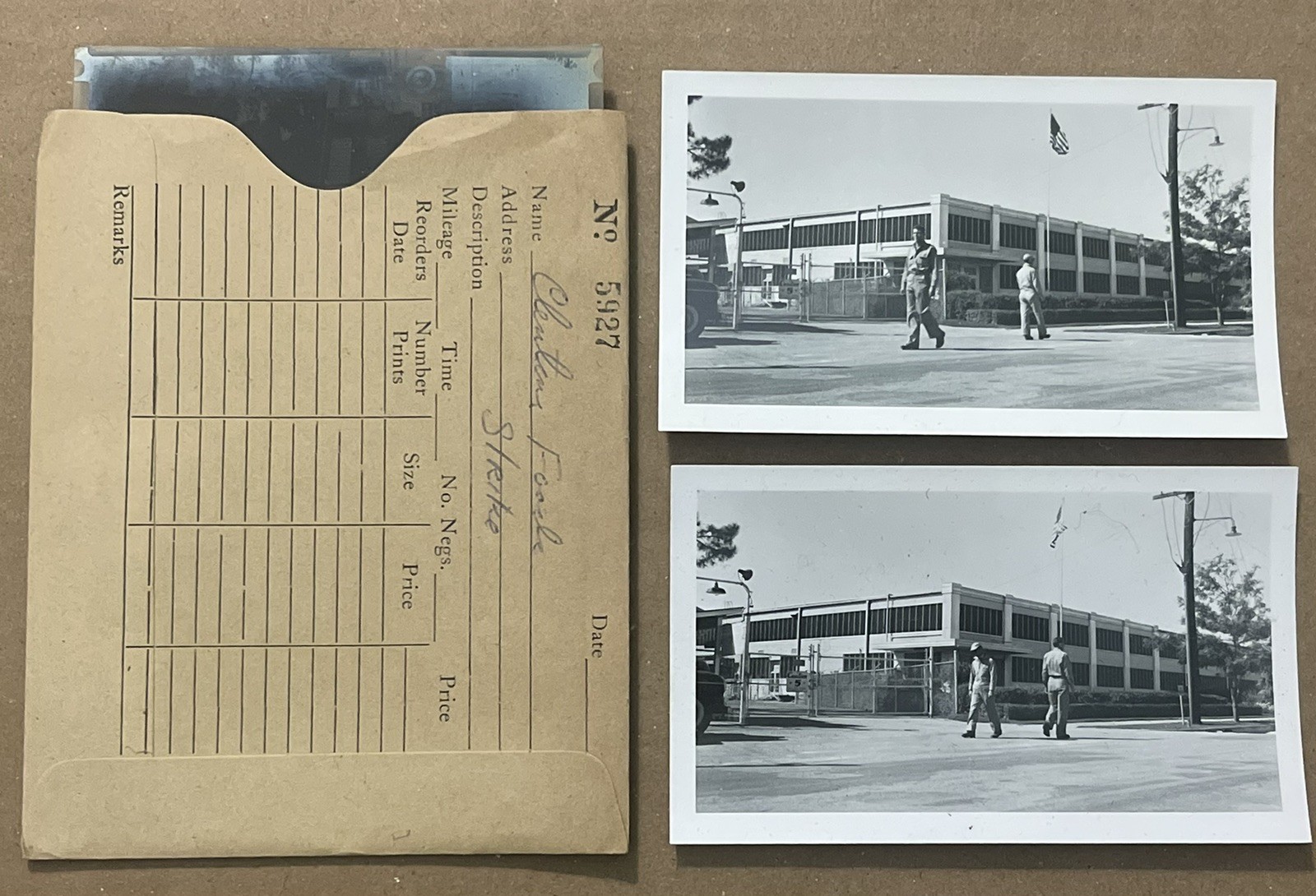 1950s Rare VTG B&W Photos & 4×5” Negatives CLINTON FOODS Employee Strike w COA