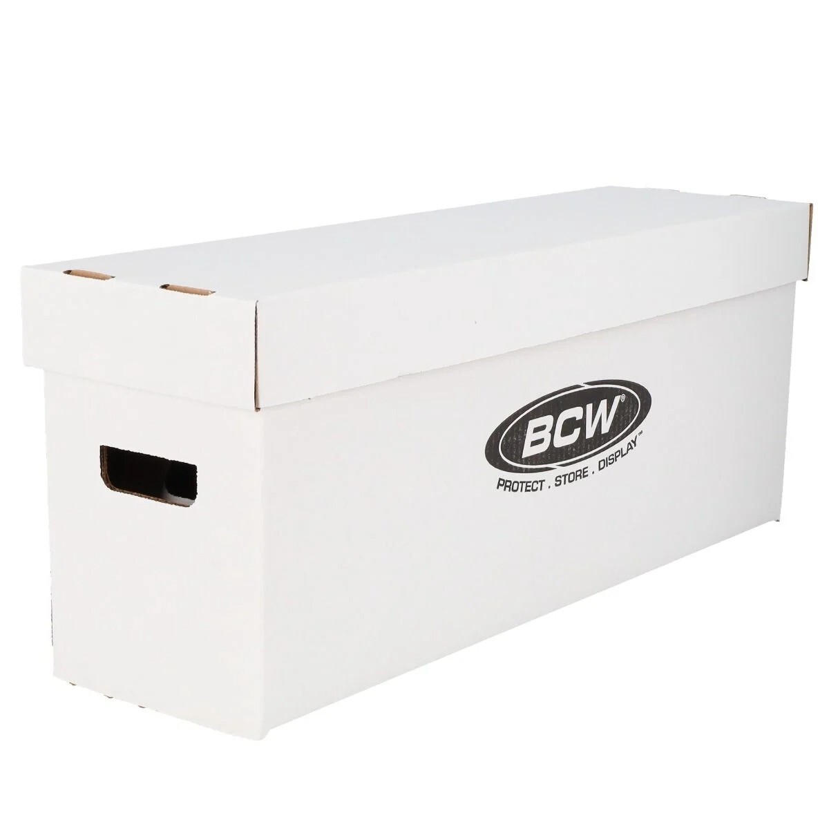 2 Long Comic Book Storage Boxes Holds 200-225 Books Stackable Durable By BCW