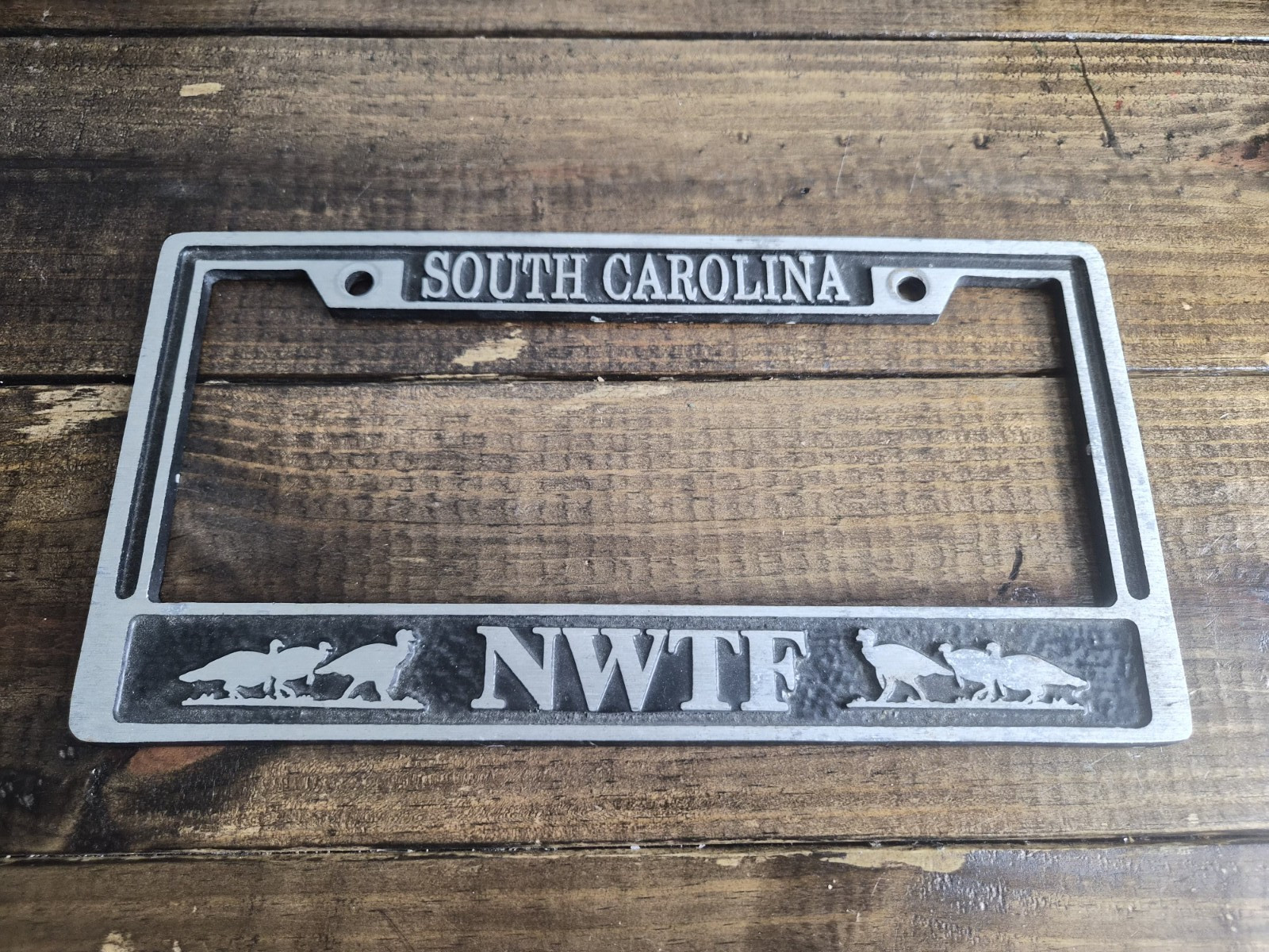 Vintage South Carolina National Wild Turkey Federation NWTF License Plate Frame