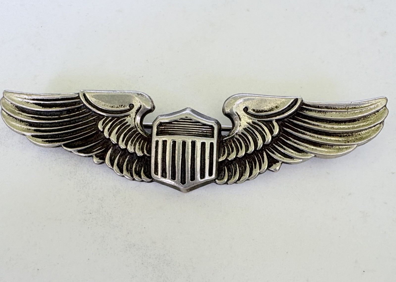 Vintage N. S. Meyer Inc New York World War 2 Air Force Army Wing Pin 3″